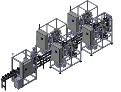 Modell einer EV-Teststation