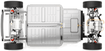 Rendering of EV Battery