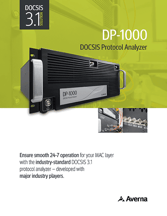 Cover of DP-1000 DOCSIS protocol analyzer Brochure