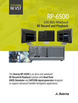 Deckblatt der Broschüre für den RP-6500 Breitband-GNSS-Signaltester