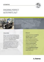 Cover of vision inspection case study for automotive