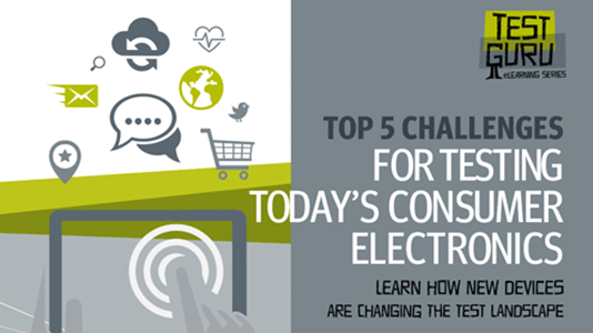 Cover of the top 5 challenges facing consumer devices eBook.
