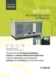 Brochure Cover - AST-1000 All-in-One RF Signal Source for Infotainment