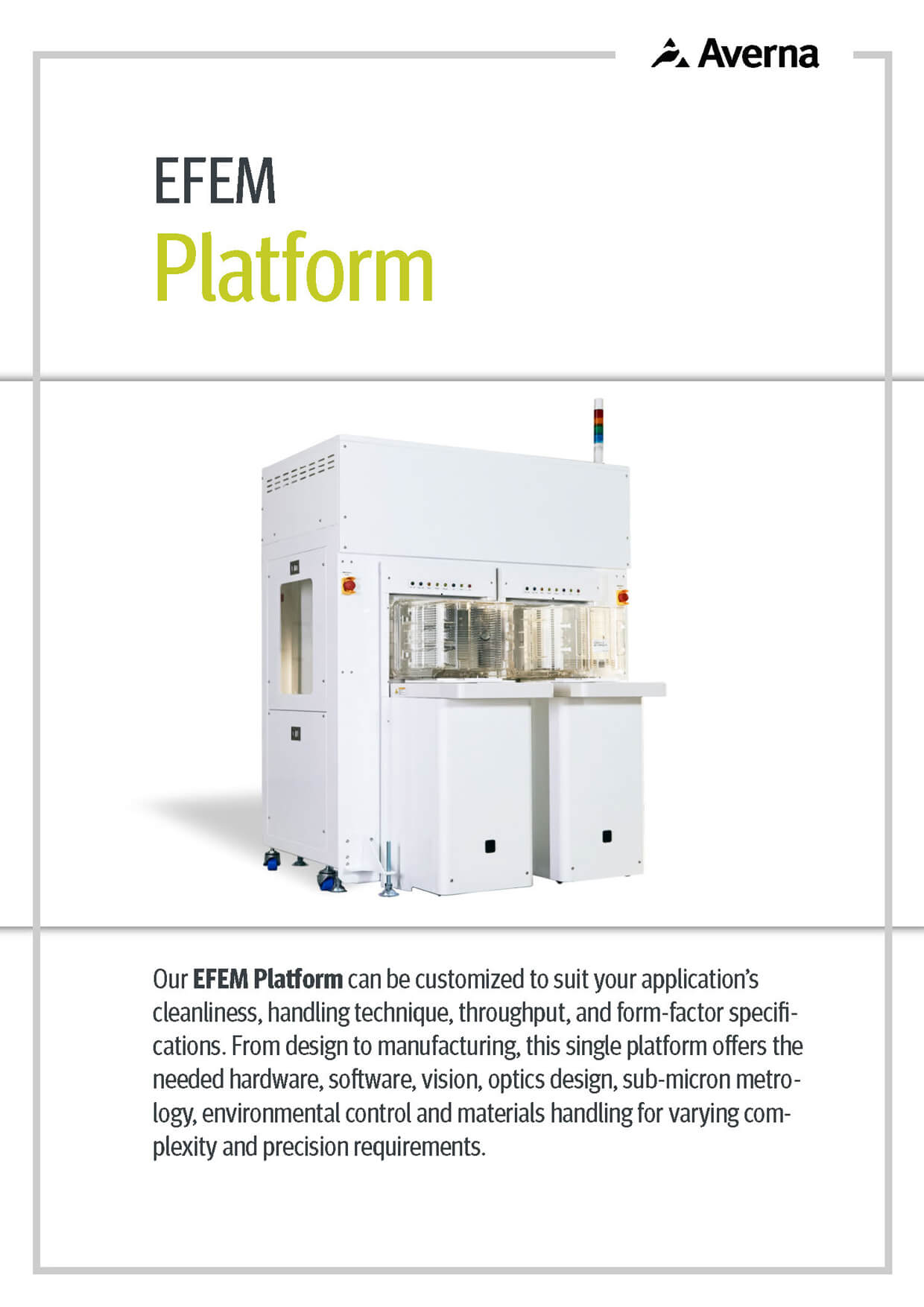 Cover of EFEM Platform Brochure