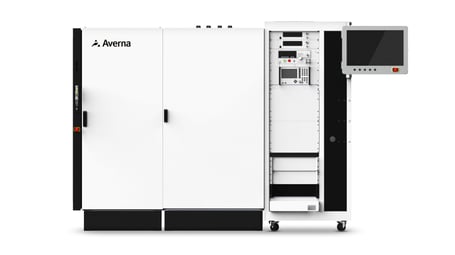 Front EVSE test station with Averna logo