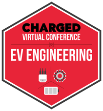 Charged Virtual Conference on EV Engineering Logo Red