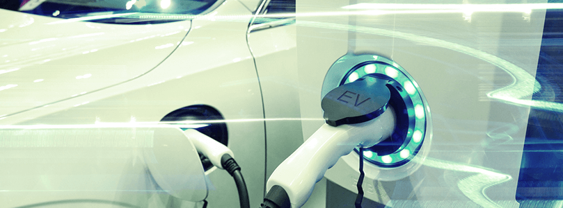 Image of an electric vehicle being charged