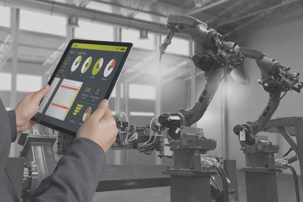 Robotic arm being controlled remotely with Averna's ConnexThing
