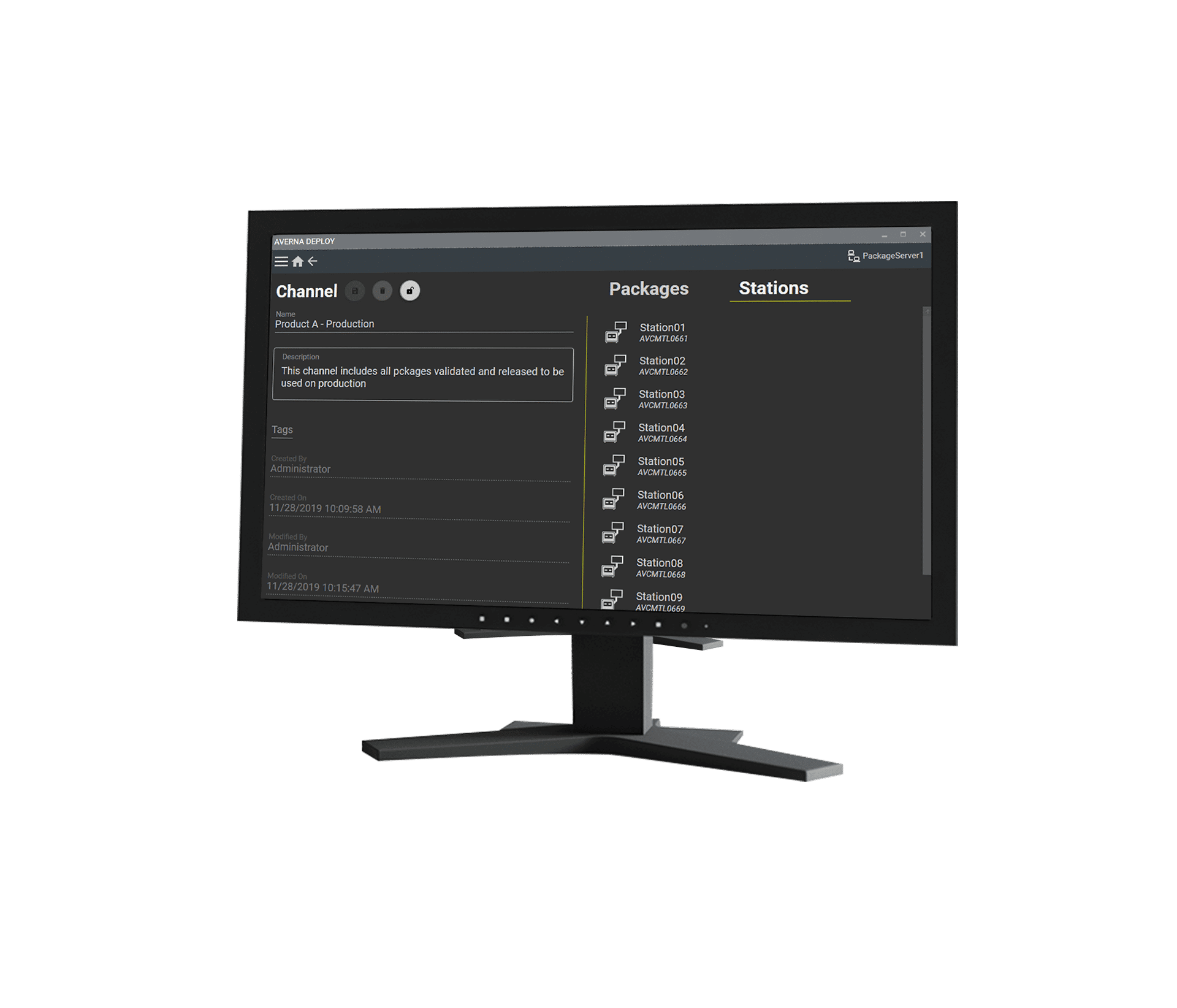 Deploy Screen Channel View