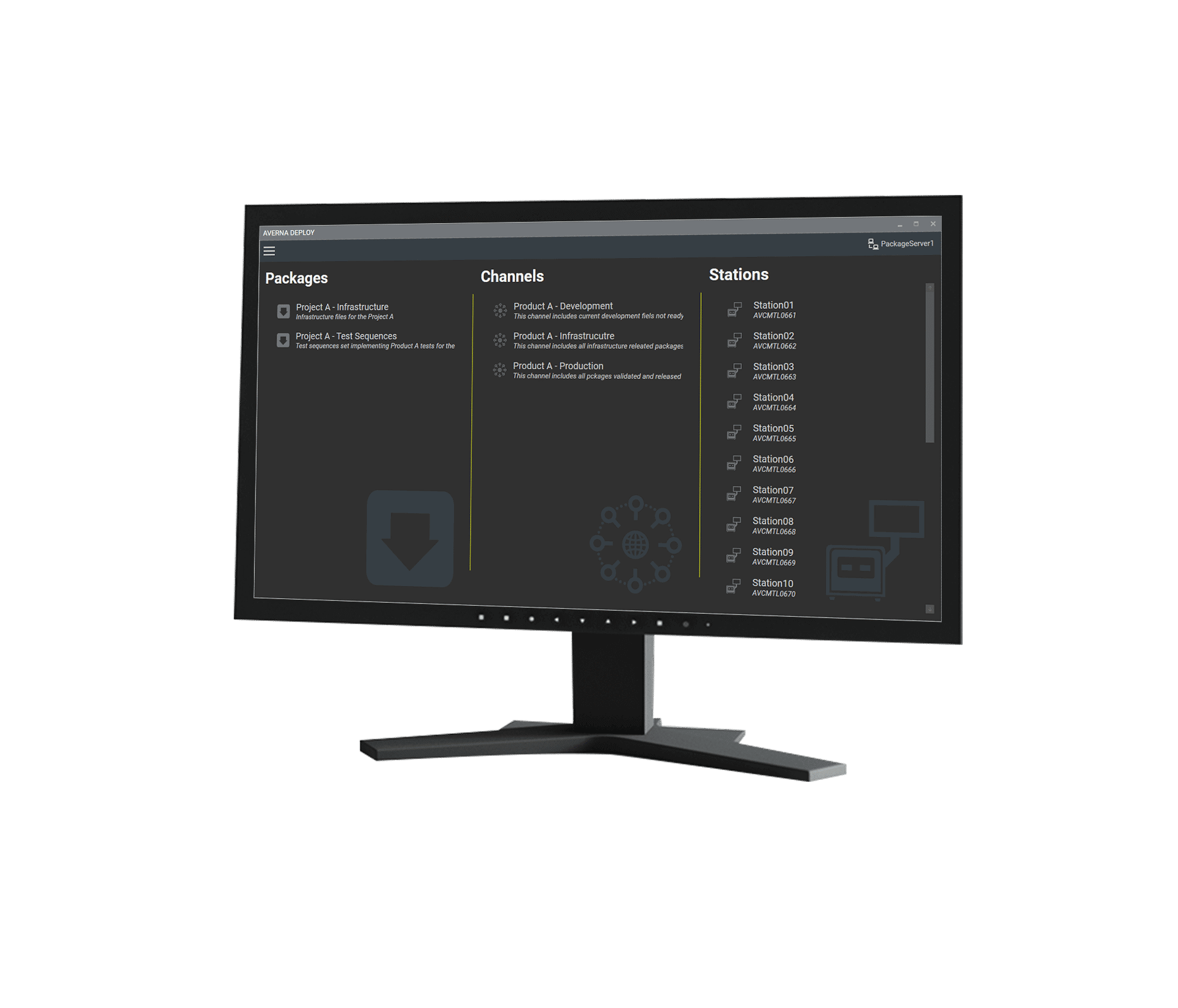 AvernaDeploy Screen