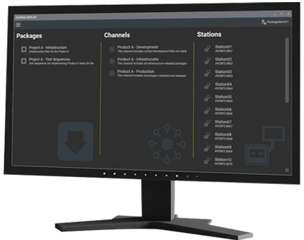 Monitor mit GUI von Averna Deploy