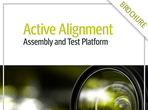 cover of the Active Alignment assembly and test platform brochure from Averna