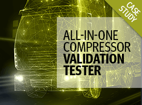 cover of a case study about compressor validation tester