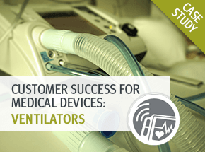 cover of customer success story about ventilators