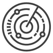 Drawing of a radar target