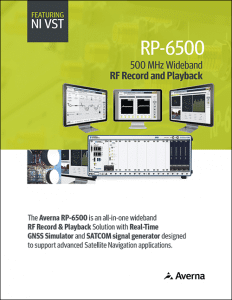 Broschüre zu RP-6500 Breitband RF-Aufnahme & -Wiedergabe