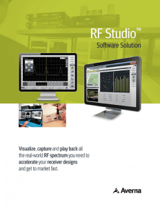 Broschüre zur Software RF Studio