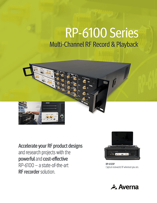 Cover of the RP-6100 Multi-Channel RF Record & Playback Brochure