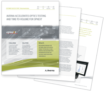 Images of the case study for 40G Optical Subsystems and its contents