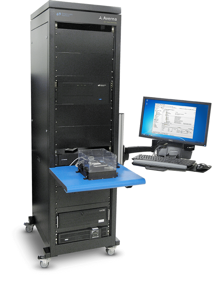 Generic test station designed to support multiple iterations of a medical device