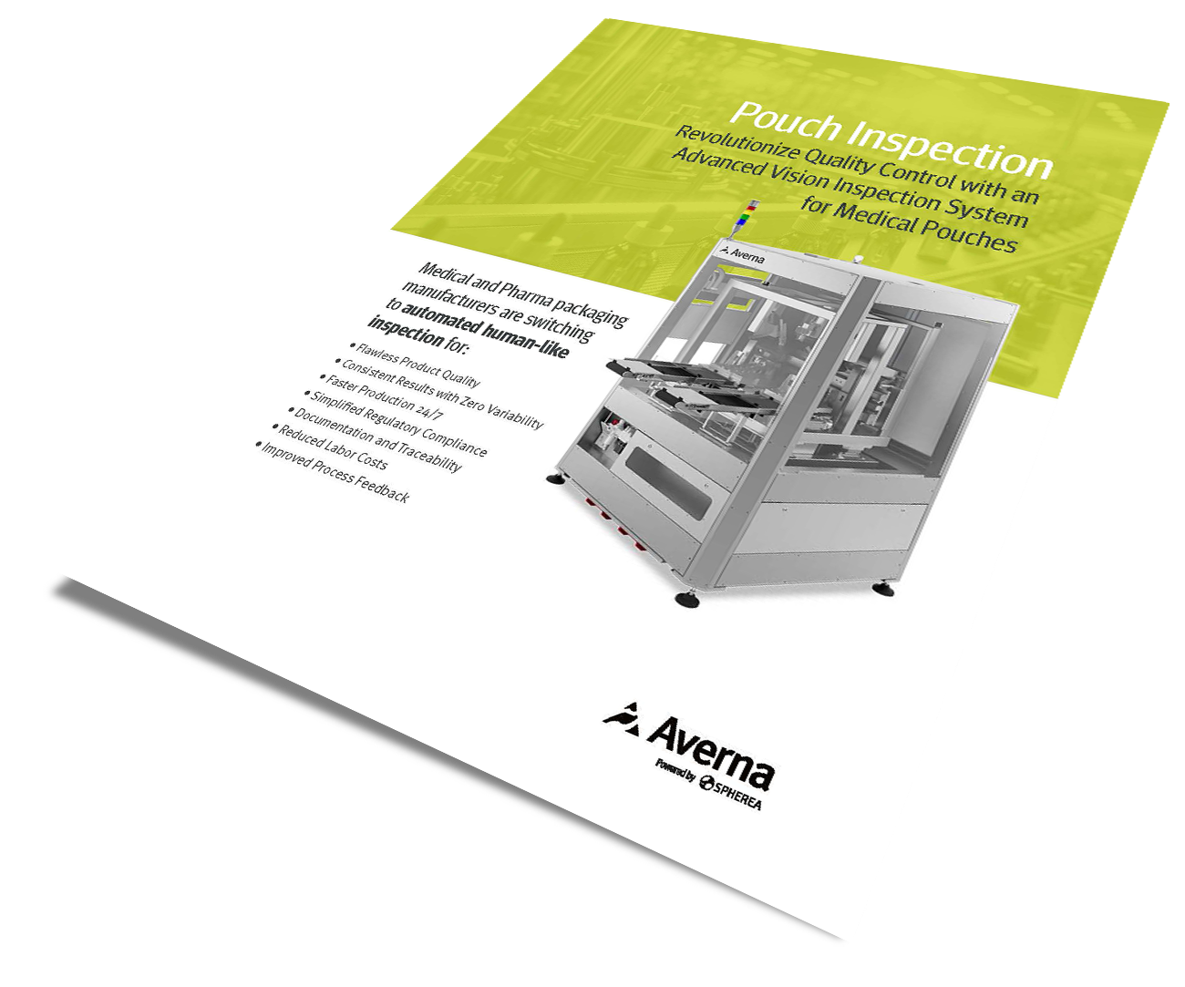 Medical and Pharma Packaging Inspection Brochure Cover