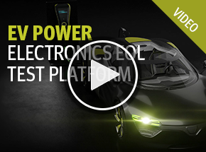 Cover of a video about EV Power Electronics EOL Test Platform