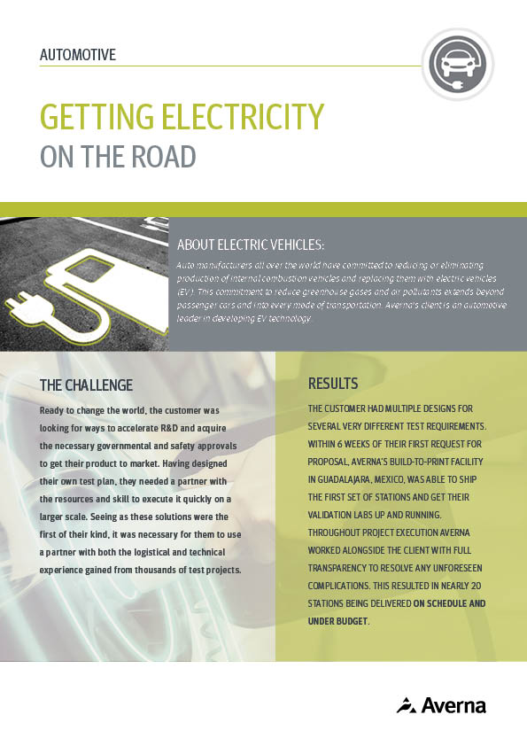 Cover of the Case Study for EV Mass Manufacturing