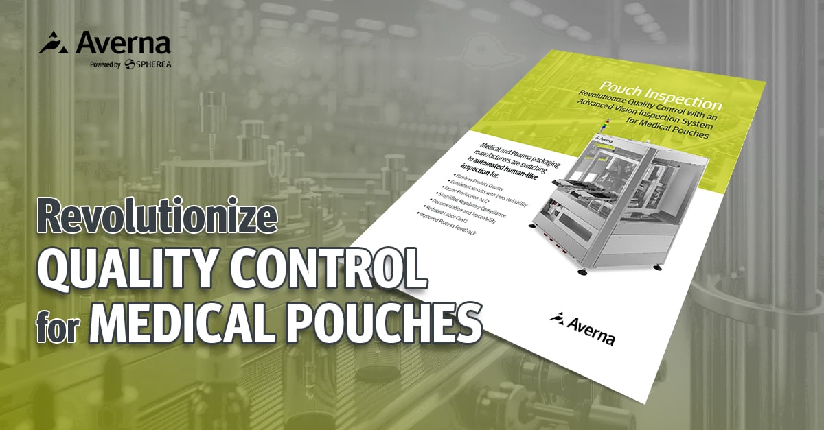 brochure cover about revolutionizing quality control for medical pouches