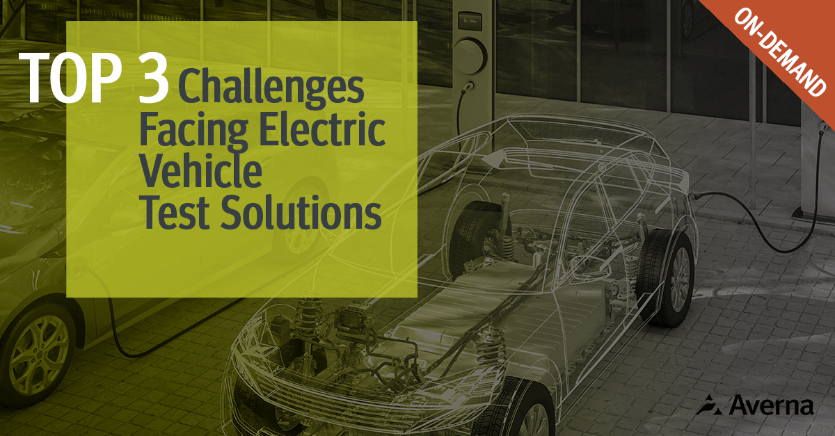 Cover Image to Download on-demand Webinar for Top 3 Challenges in EV Testing