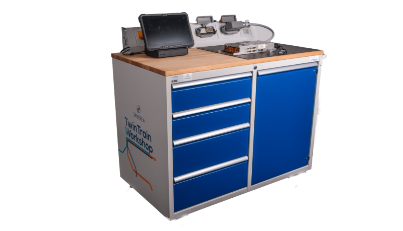 TwinTrain Workshop for electronic railway component testing
